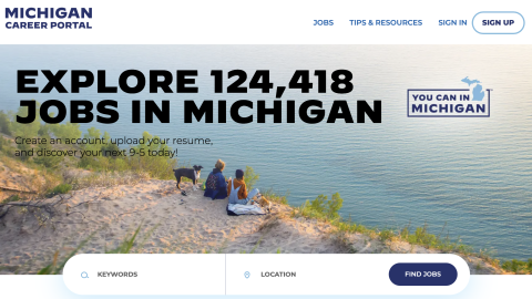 The Michigan Career Portal will shut down on April 30, 2026.
