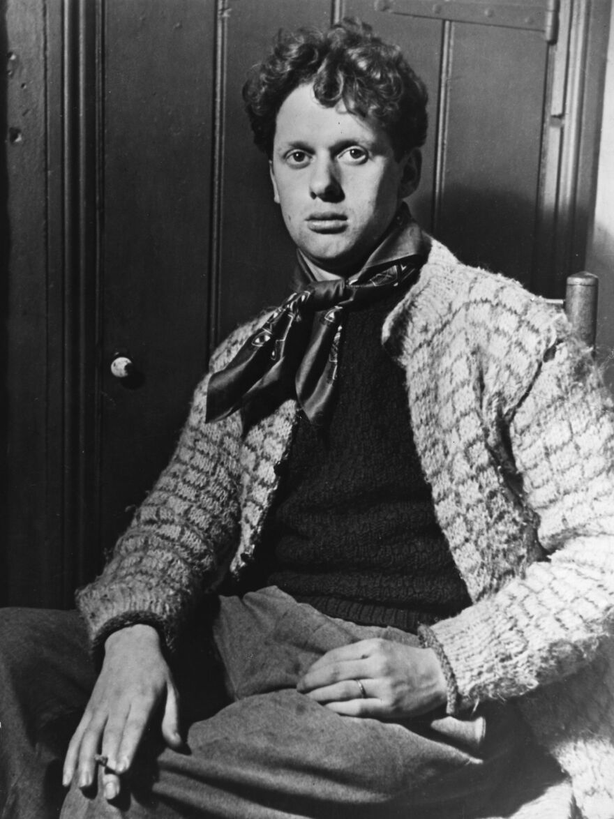Dylan Thomas, seen here in 1944, died less than a decade later while on tour in New York City.