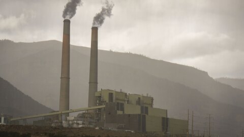 A view of the Huntington Power Plant, a coal-fired plant in Emery County, Utah, Sept. 30, 2025.