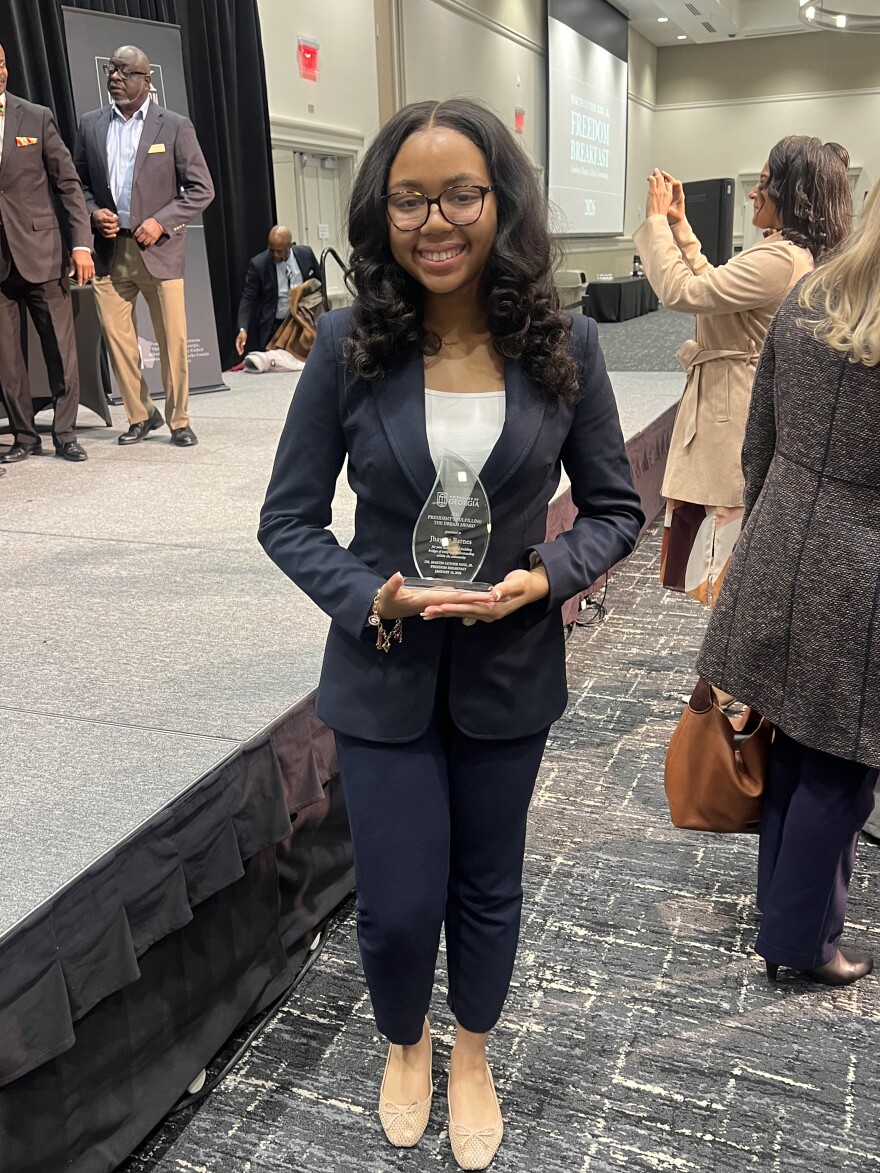 Jhaycee Barnes, 2026 President's Fulfilling the Dream Award recipient.