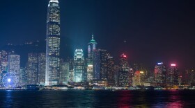 Victoria Harbor and the skyline on Hong Kong island in 2016. (Anthony Wallace/AFP/Getty Images)