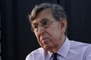 FILE - Cuauhtemoc Cardenas, son of the politician who nationalized the Mexican oil industry and founder of the Democratic Revolution Party, speaks during an interview in Mexico City, July 24, 2013.