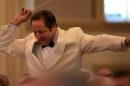 Gary Sheldon, Miami City Ballet orchestra’s music director leads an evening of “Ballet Classics Under the Stars” at the Sanctuary of the Arts—a rare performance showcasing the musicians of the ballet orchestra.