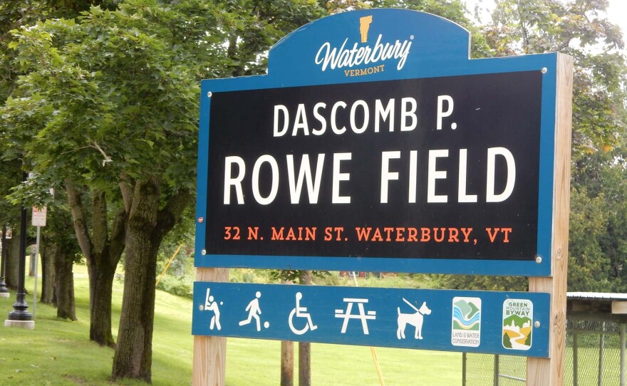 sign at the entry to Waterbury's Dak Rowe Recreation Park