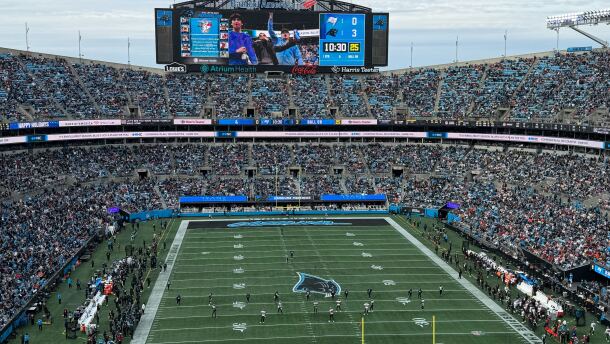 The Bank of America Stadium in Charlotte, on Sunday De