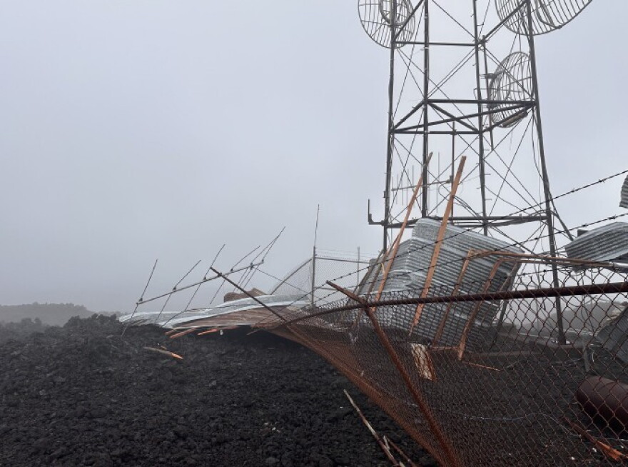 HPRʻs Mauna Loa transmitter was mostly destroyed. As of Tuesday, most Big Island residents can only receive HPRʻs signal by streaming off the web, app or smart speaker.