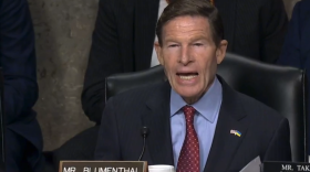 Sen. Richard Blumenthal, D-Conn., speaking in the Senate Veterans Affairs committee on March 4 about the veteran-owned small business from Jeffersontown whose VA service contract was cancelled.