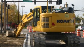Roadwork being done in Beavercreek on Grange Hall Road
