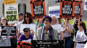 Rep. Rosa DeLauro (D-CT) speaks during a news conference on Medicare Advantage plans in front of the U.S. Capitol on July 25, 2023 in Washington, DC. Joined by Medicare advocates, Congressional Democrats held a news conference “to call for action to stop wrongful delays and denials in private Medicare Advantage plans, to end to fraudulent overpayments, and to mandate accountability for the worst actors who hurt patients.”