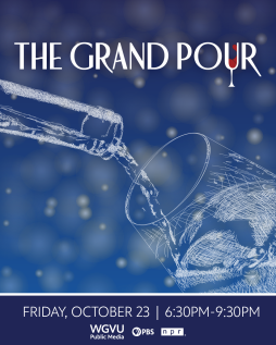 A schedule for marine bottle pouring wine into a wine glass