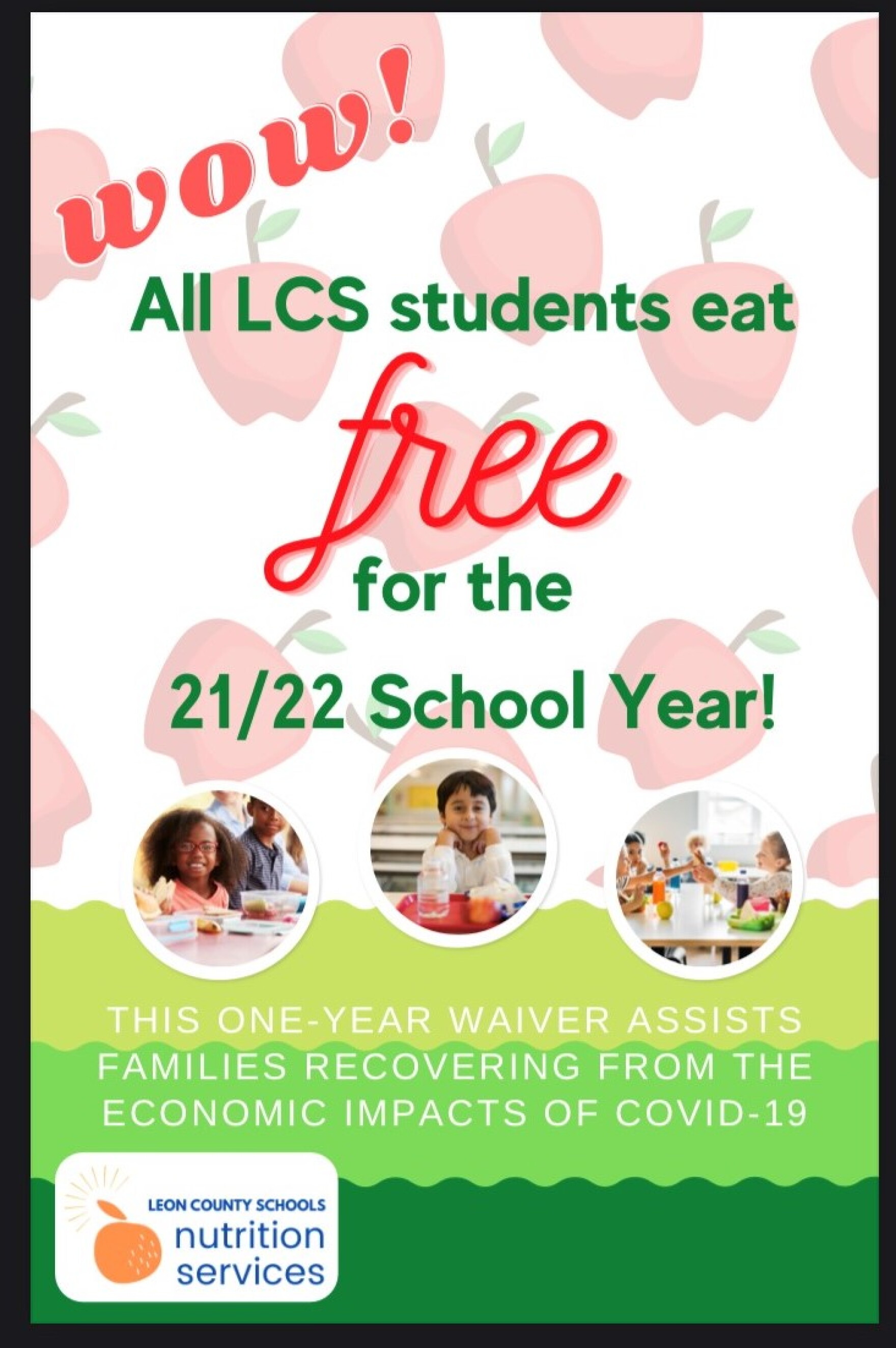 Leon County School Board Member Has COVID19; All LCS Students Eat Free