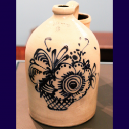 “Flower Basket” Three-Gallon Jug, ca. 1850 - 1859.png
