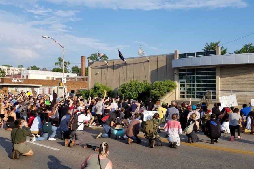 For the second day in a row, residents took to the streets of Bloomington demanding accountability for those who assaulted a Black man at Lake Monroe on the 4th of July.