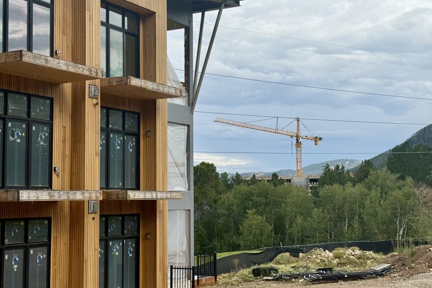 The Ascent Park City is seen unfinished at Canyons Village July 22, 2026.