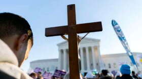 Catholics at an anti-abortion demonstration in Washington D.C. last year. (Jose Luis Magana/AP)
