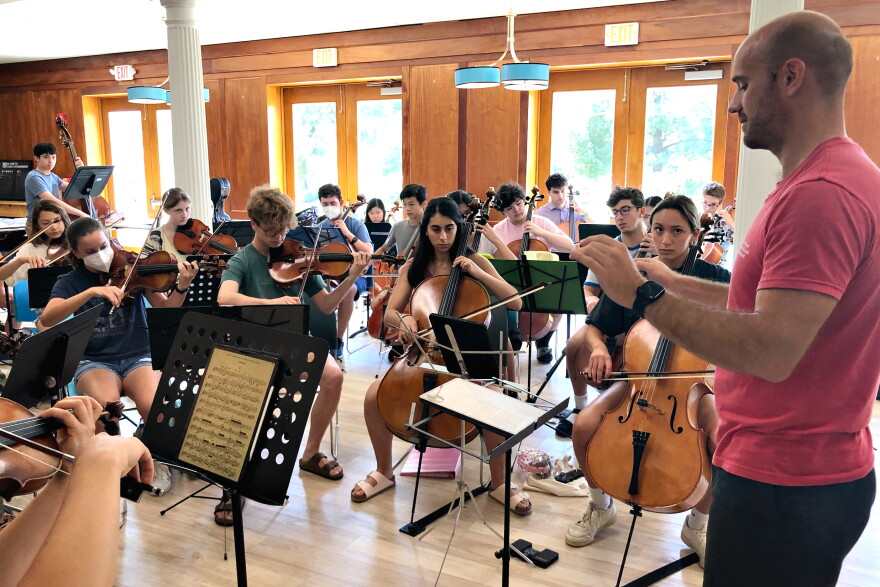 Musicians perform during The Charles Ives Music Festival in Danbury.