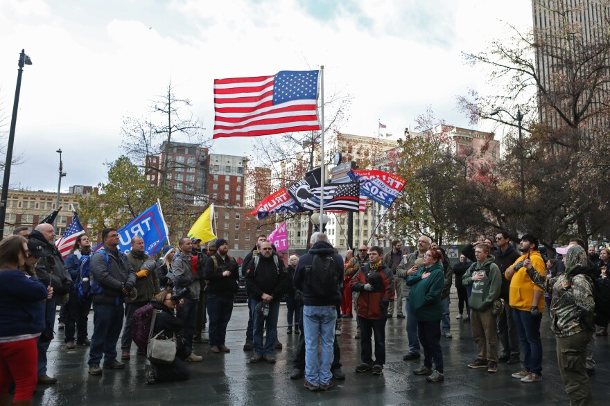 When members of the Washington Three Percent rallied in Seattle last month, leftists with whom they have communicated with in the past showed up to protest.