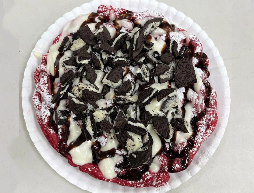  A red velvet cookies and cream sundae is among the new food offerings at the Florida State Fair for 2022.