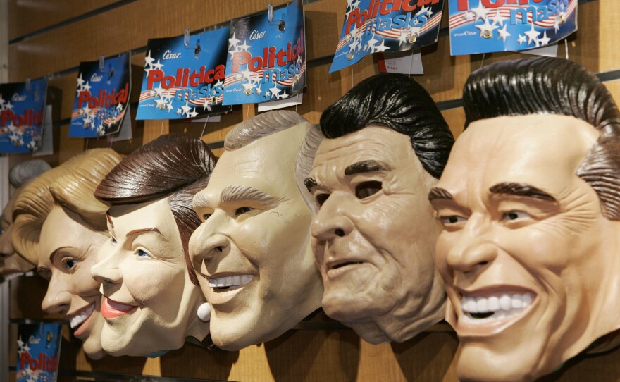 The good thing is: If you're not a politician, you can be one for Halloween! That's scary, right?