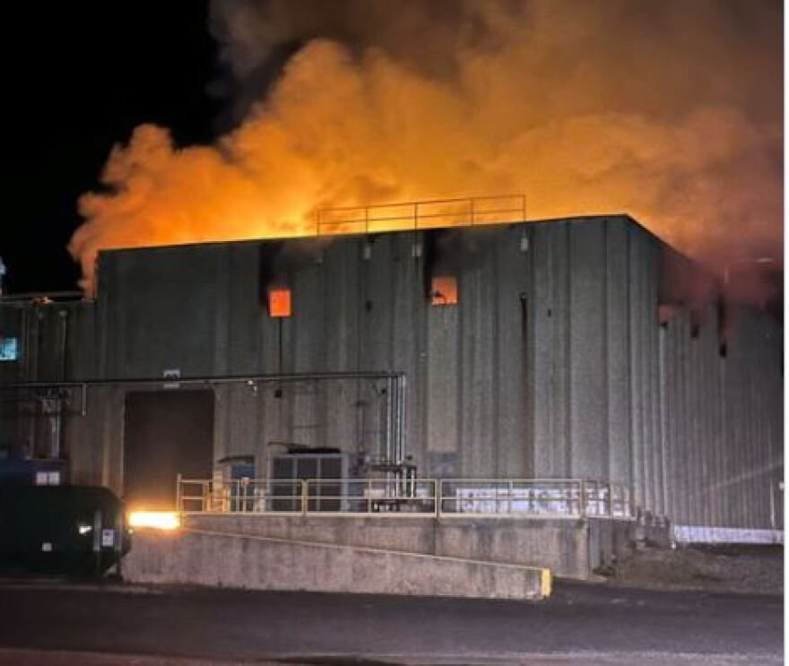 Fire at lithium plant in Bessemer City on Monday, June 26, 2023.