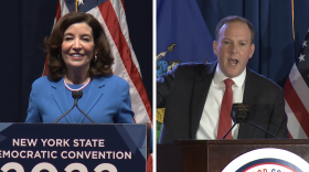  Gov. Kathy Hochul, left, and Rep. Lee Zeldin.