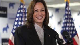 Vice President Kamala Harris speaks at her campaign headquarters in Wilmington, Del., Monday, July 22, 2024.
