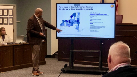 Chemung County Executive delivers 2026 proposed budget presentation to the county legislature.