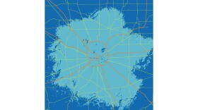 AT&T's map of expected 5G coverage in Indianapolis by February 2020.