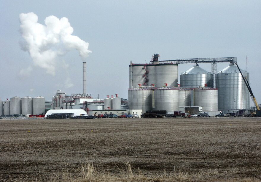 An ethanol manufacturing plant in West Burlington, Iowa.