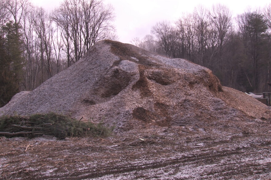 Much of the yard waste collected by the city gets turned into mulch at Green Earth Compost.