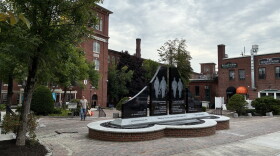 The new memorial stands in the Cocheco Mill Courtyard in Dover. It honors the lives lost in Sept. 11 the attacks, including four people with ties to Dover.