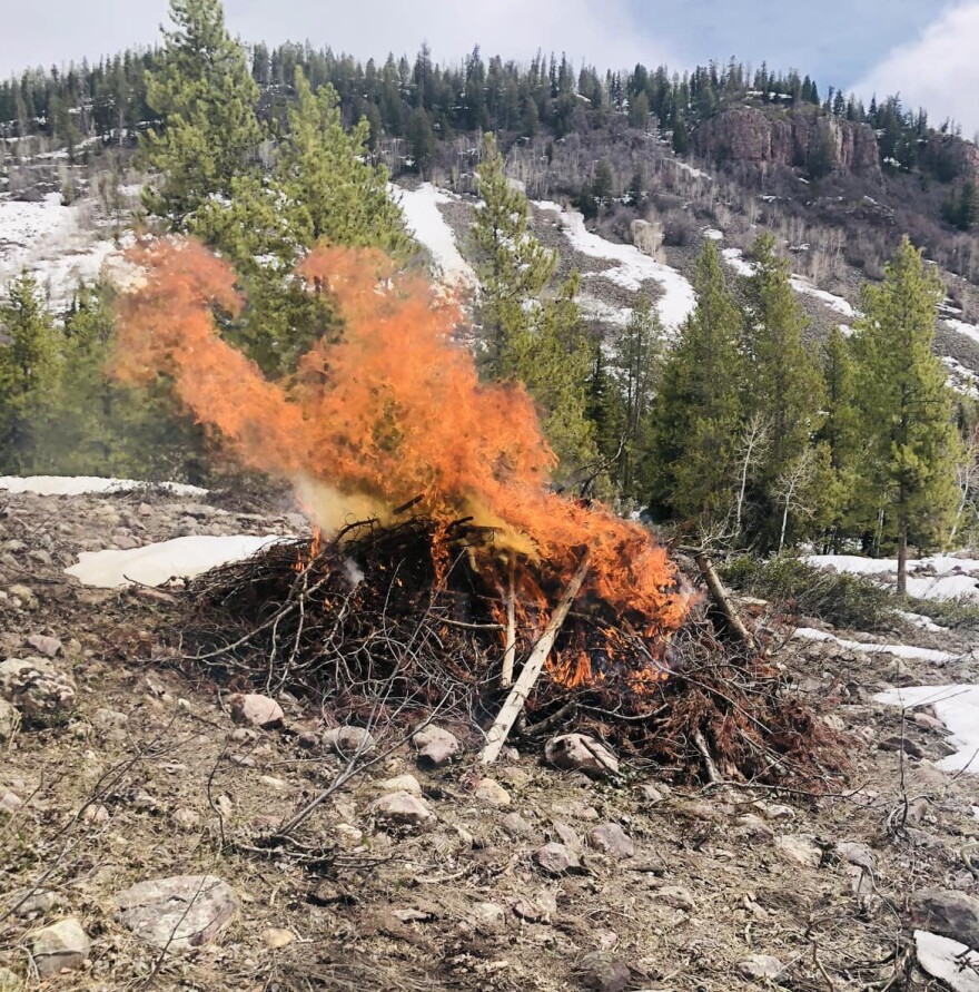 People should expect to see smoke from SR 150.