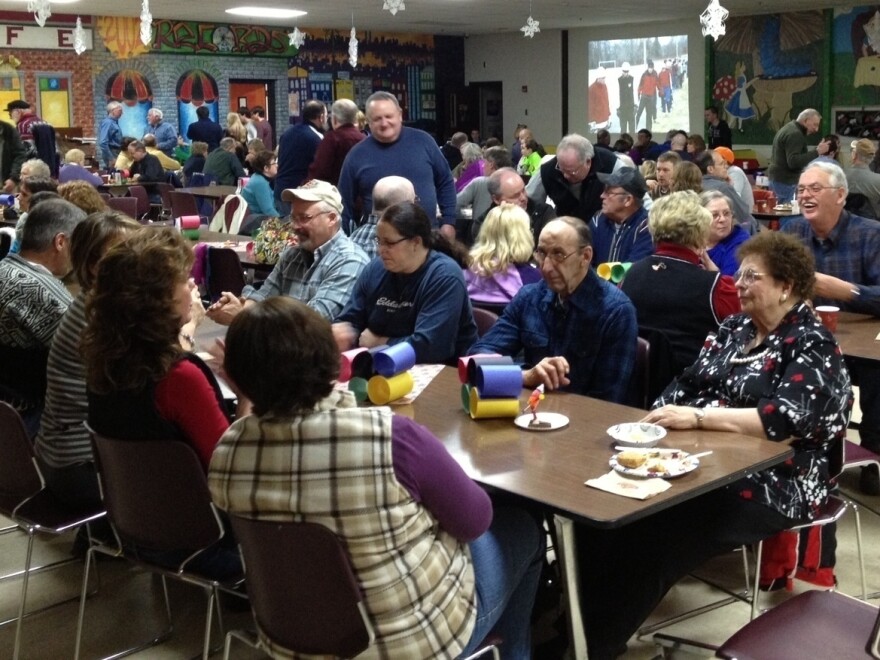 Hundreds of northern Maine residents recently held a spaghetti supper fundraiser to help Russell Currier's parents get to Sochi.
