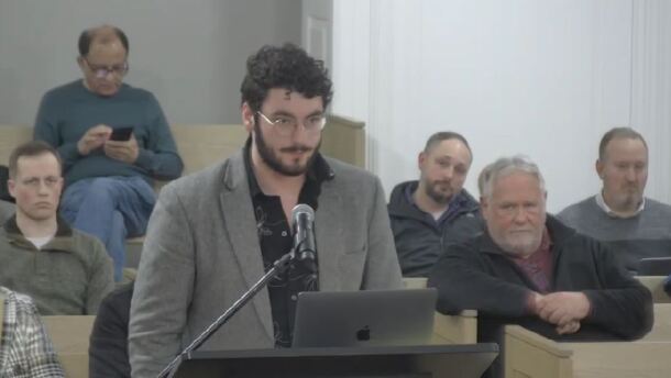 Simon Amaya Price during the public comment portion of Nashua's Board of Aldermen meeting on Feb. 10, 2026.