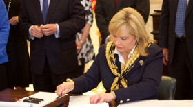 Gov. Mary Fallin signs into law bills part of a criminal justice reform package
