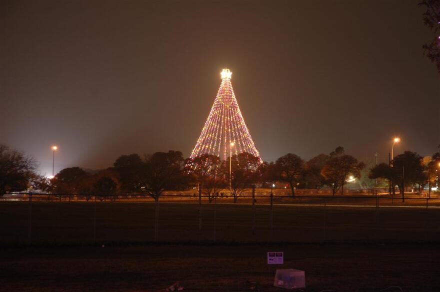 The Zilker Tree was strung today. It will not be switched on until December 4th, 2011.