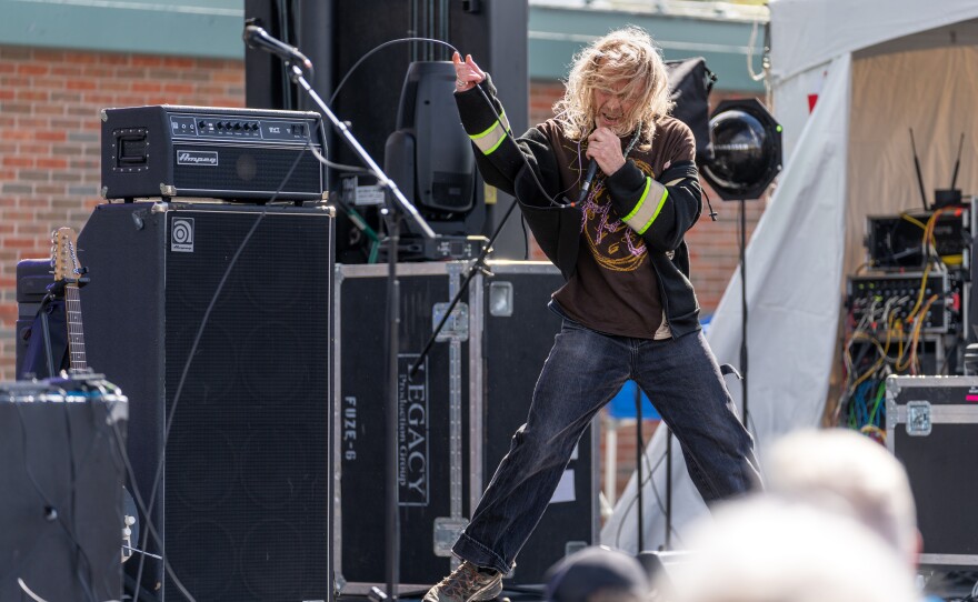 Alan Sparhawk feels the groove during Grand Rapids Riverfest on Sept. 6, 2025.