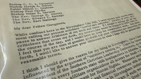 Officials at the Virginia Theological Seminary plan to display the letter at Bishop Payne Library in Alexandria.