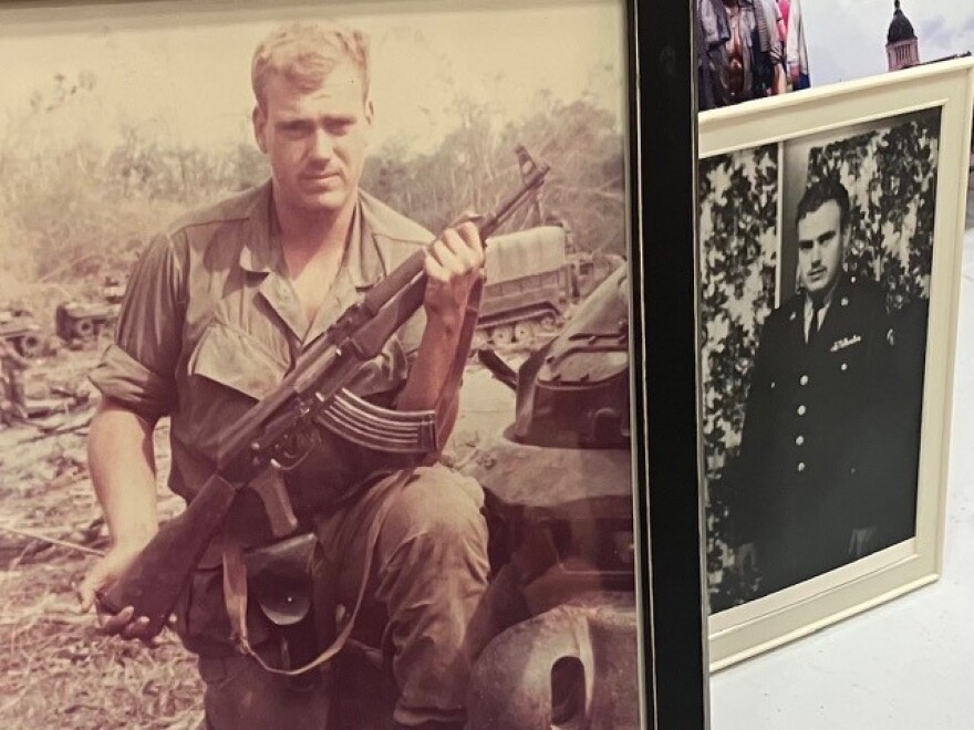 A picture of Sam Jorgensen while he was serving in Vietnam