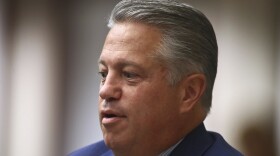 Rep. Chip LaMarca listens to Florida legislators