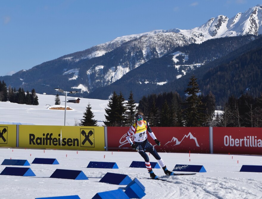 Soldier Hollow biathlete Wes Campbell rounds a turn at last year's youth world championships in Obertilliach, Austria.