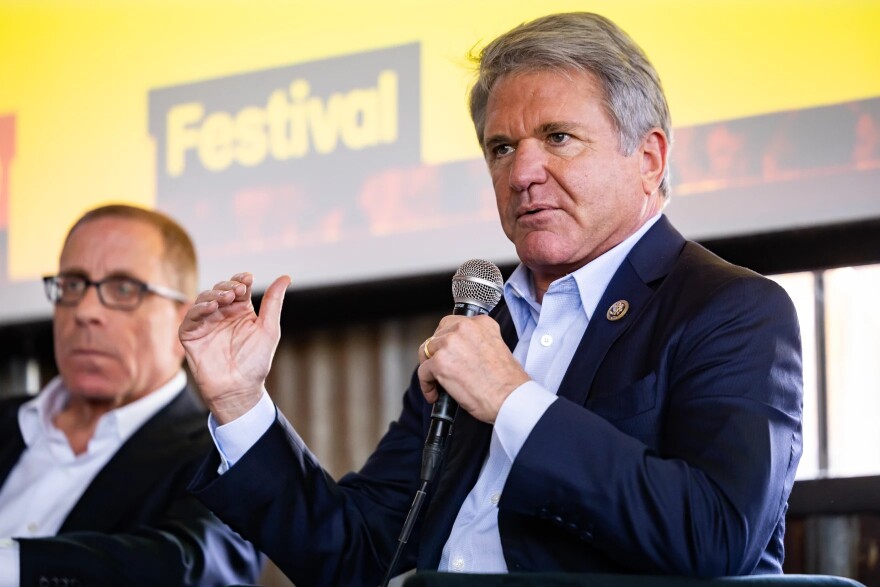 U.S. Rep. Michael McCaul, R-Austin, told Evan Smith, managing director for events at The Atlantic, that Texas Attorney General Ken Paxton "has too much liability, too much baggage."
