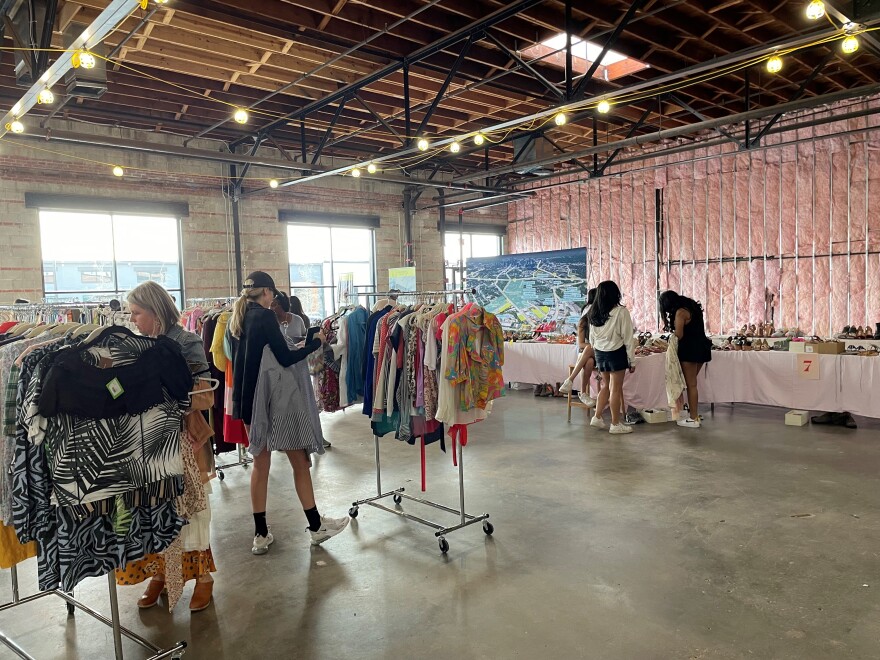 A pop-up consignment store at Lower Tuck attracts shoppers from throughout the city.