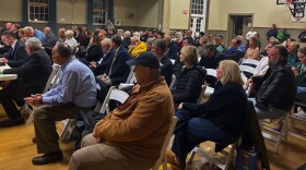 About a hundred people came to the second hearing on Rabbi Benny Rapoport's plans to build 12 cabins on his 21-acre property for religious use. The cabins would allow Jews living in Northeast Pennsylvania to stay for a few nights at the Chabad of the Abingtons for religious events.