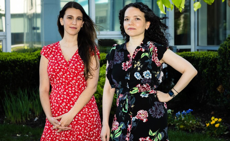 Mental health counselor Ariana Metalia (left) and child psychiatrist Dr. Zoya Popivker, work at the small behavioral health center that helps kids within the Rockville Centre school district in Long Island. "We're friendly, we try to create an environment where somebody feels safe talking to us about their deepest feelings and concerns," Popivker says.