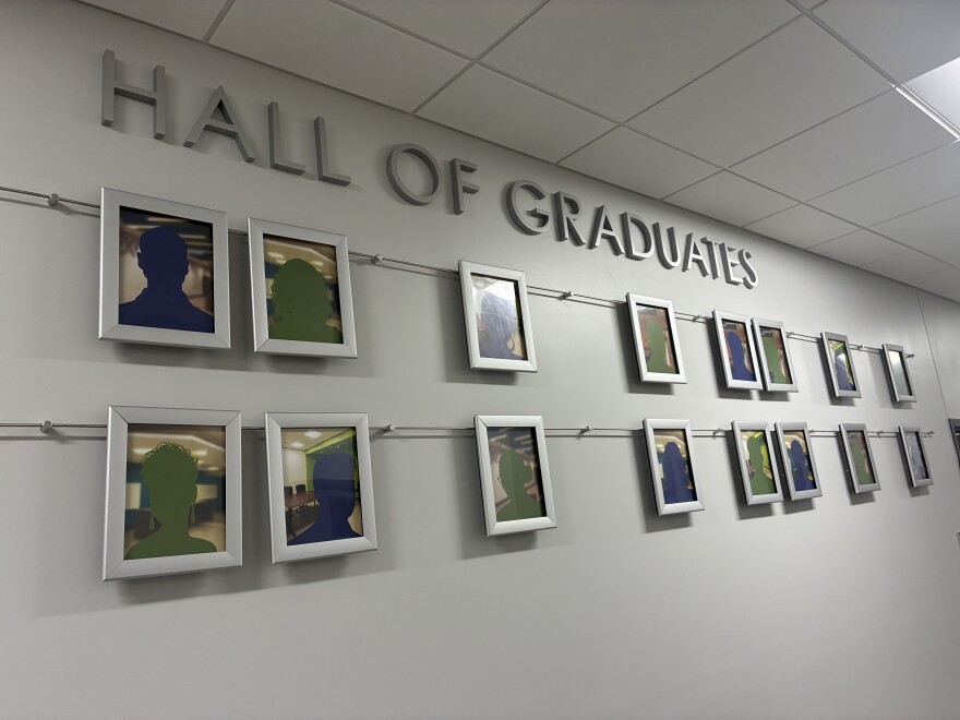 The Excel Center of Roanoke's "Hall of Graduates" awaits new faces.