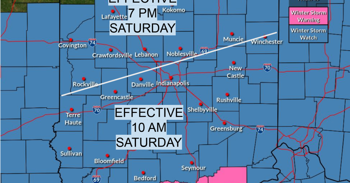 Winter storm watch in effect ahead of up to 7 inches of snow