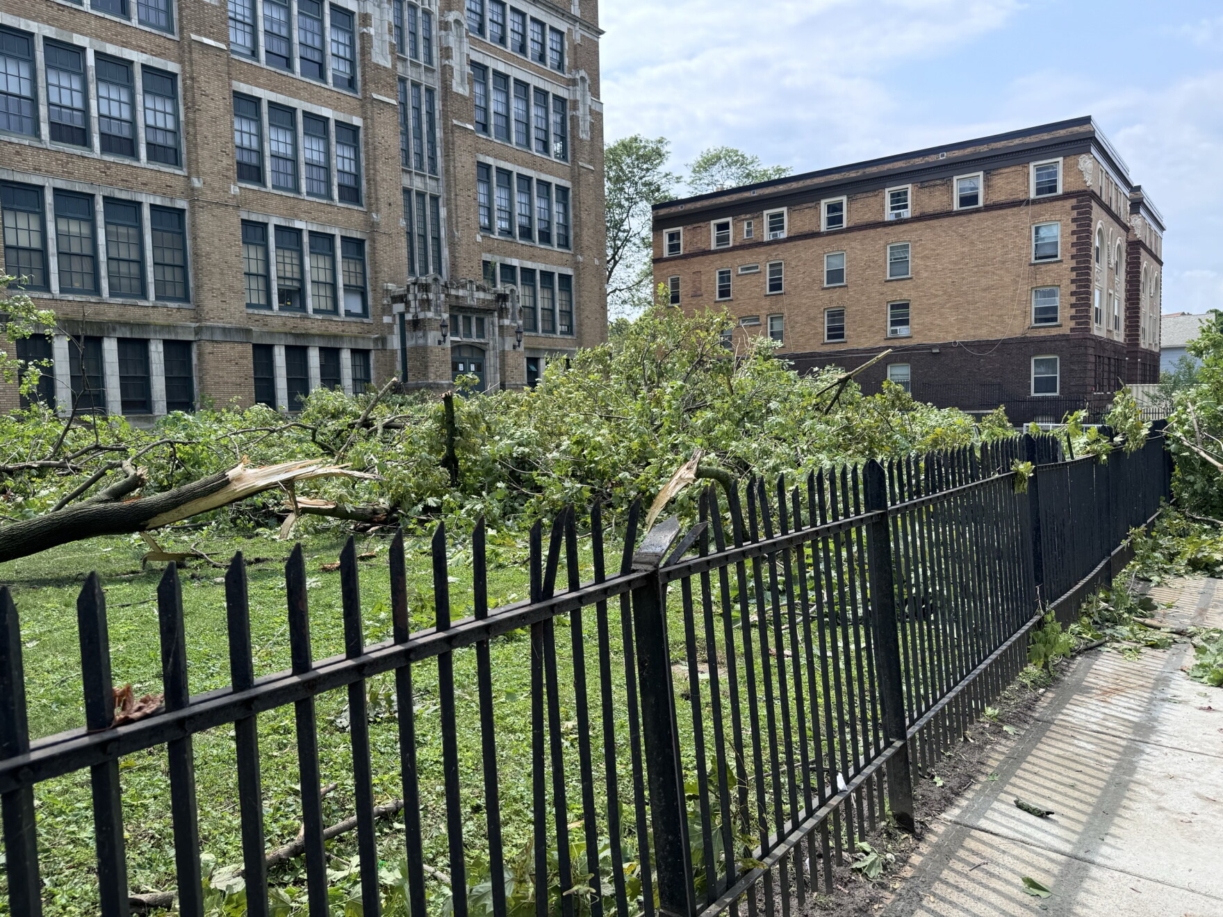 Tornado touches down in downtown Buffalo, causing damage on city's west ...