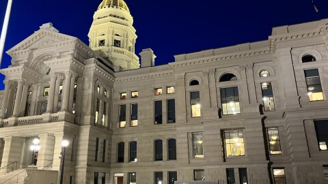 The Wyoming State Capitol building.