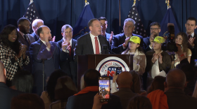 Rep. Lee Zeldin accepts the Republican designated nomination for governor on Tuesday, March 1, 2022. Credit: New York NOW